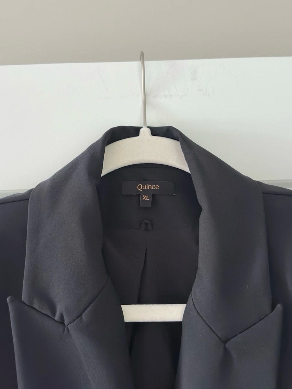 Quince Captain’s Convertible Black Blazer Women's  Double-Breasted Blazer XL - Picture 6 of 6
